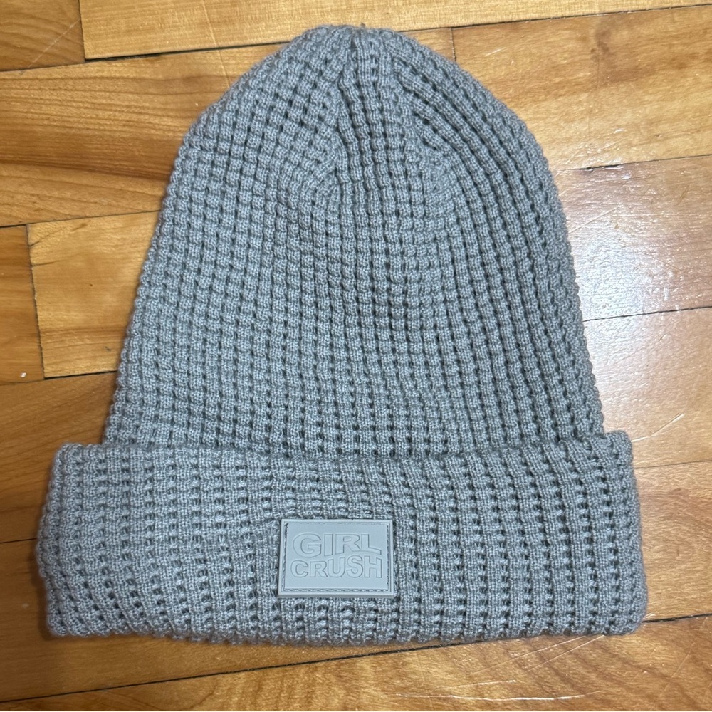 Girl Crush waffle beanie